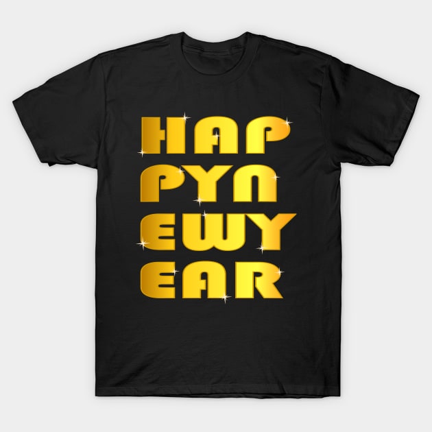 Happy New Year T-Shirt by JeRaz_Design_Wolrd